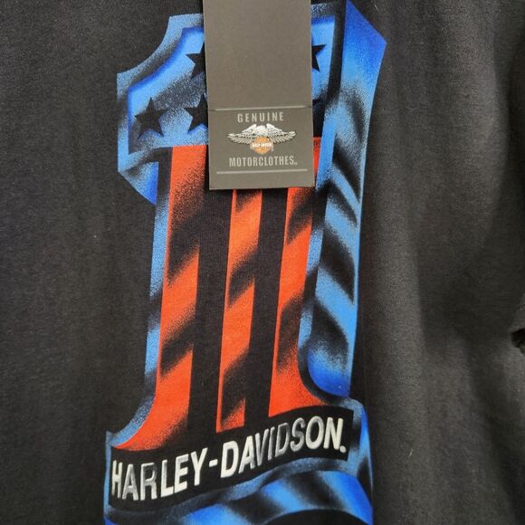 NEW Harley-Davidson Mens Short Sleeve Frontside Graphic Knit Tee Large - Picture 4 of 6